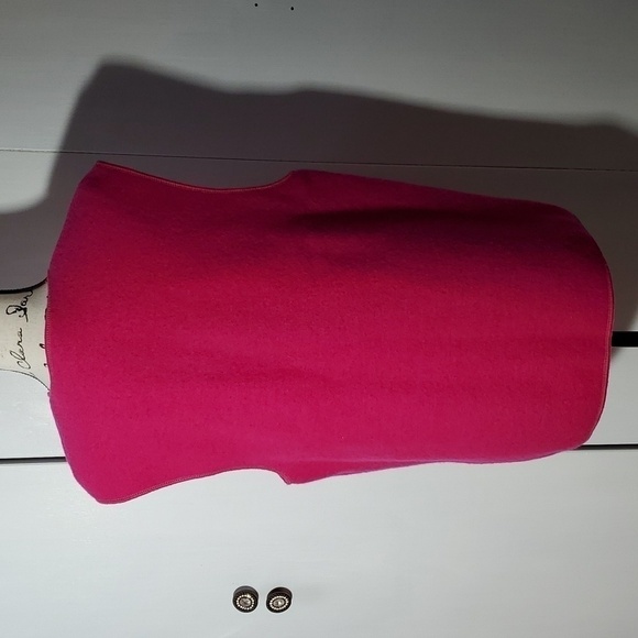 Geiger- Pink Sweater vest Vintage PURE Wool Austria Preppy Sz.40 - Picture 3 of 9